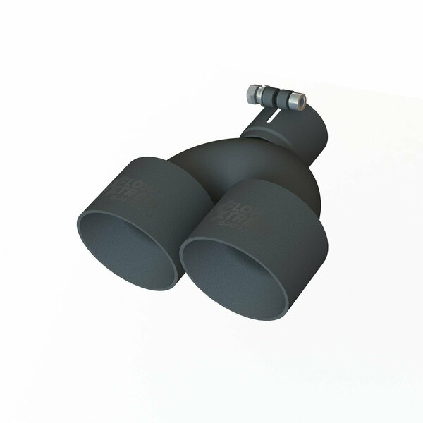 Speedfx EXHAUST TIPS 212 Inch Inlet 4 Inch Outlet 304 Stainless Steel Dual Round Dual Angle Cut TB122540